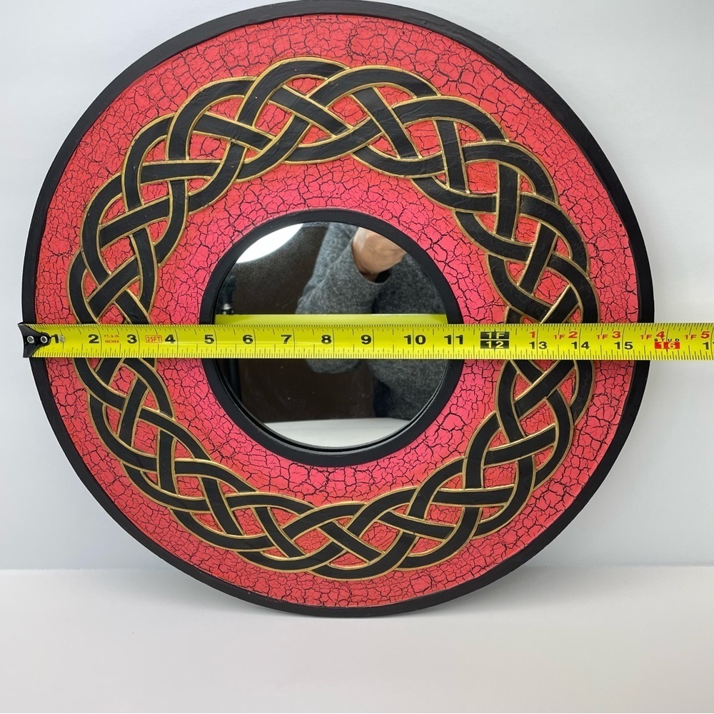 Celtic Mandala Knot-work Mirror 16” - Picture 5 of 6